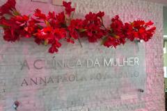Decoração da Clínica Outubro Rosa 2024